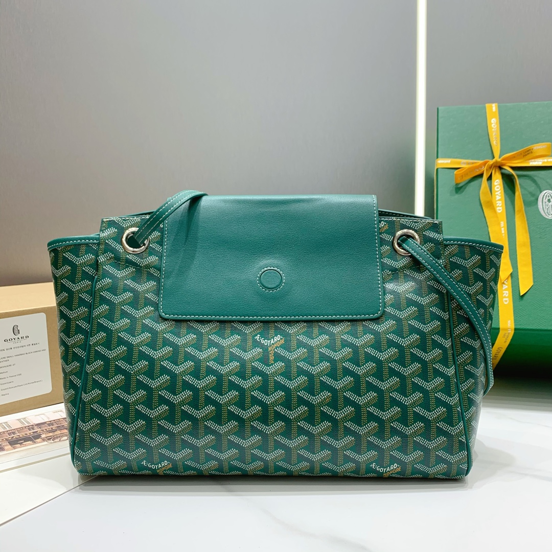 Rouette Souple Shoulder Bag In Green